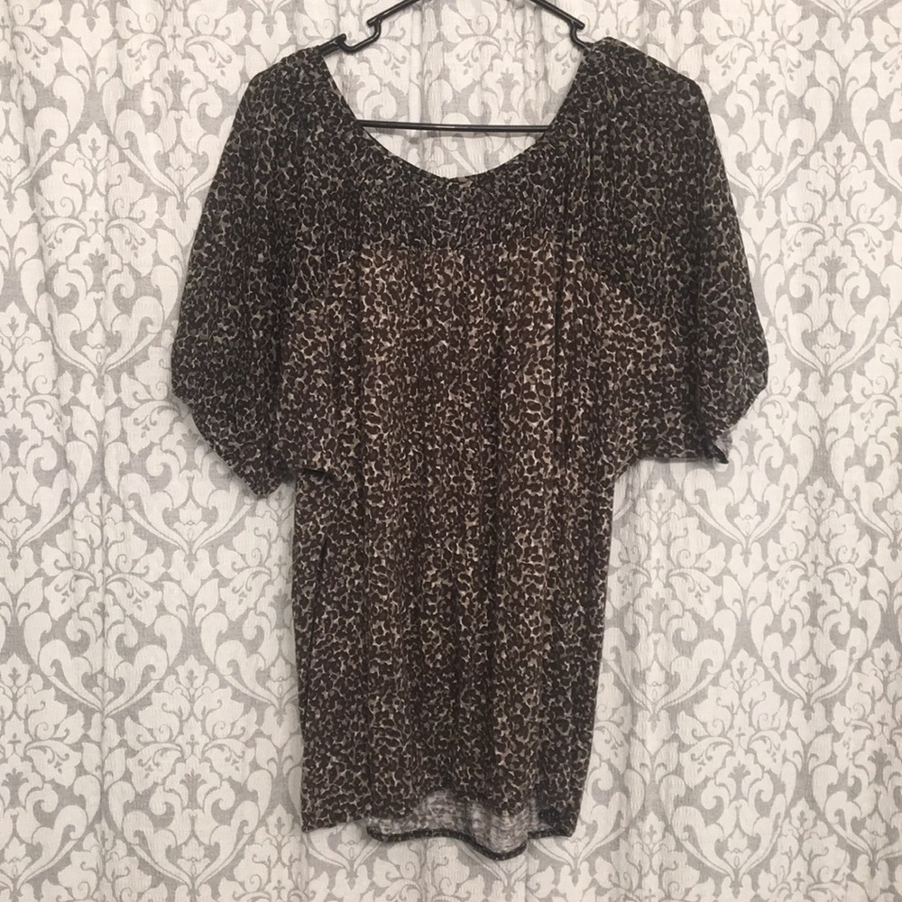Loft LEOPARD PRINT blouse